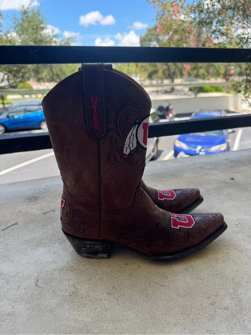 NCAA Utah Utes college football Women's Cowboy boots University of Utah
